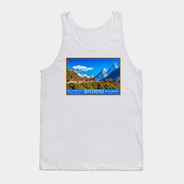 Everest Base Camp Trekking Tank Top by geoffshoults